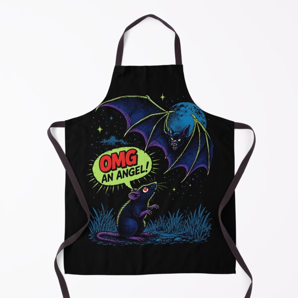 Item preview, OMG An Angel Bat and Rat Night Humor designed and sold by Victor Shadehorn.