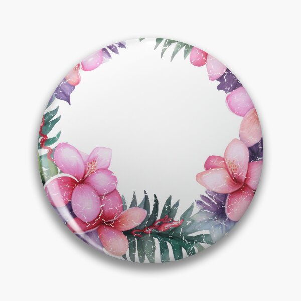 Item preview, Tropical Flower Wreath Hawaiian Aloha Summer Vacation Lover designed and sold by TimelessEngrave.