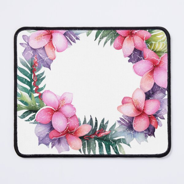Item preview, Tropical Flower Wreath Hawaiian Aloha Summer Vacation Lover designed and sold by TimelessEngrave.