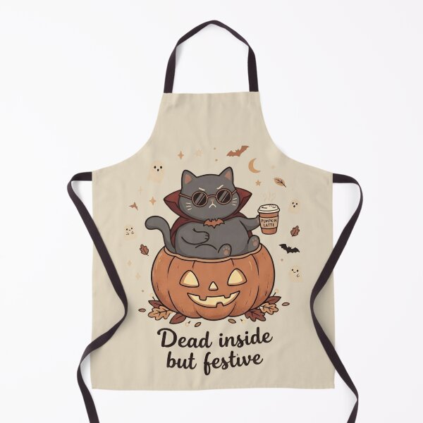 Item preview, Dead Inside But Festive Halloween Cat Design designed and sold by WillCraftx.