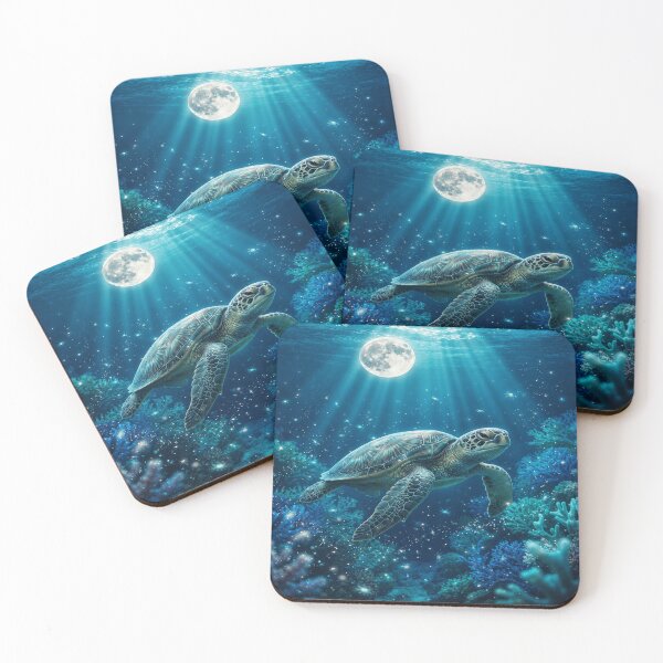 Item preview, Moonlit Sea Turtle designed and sold by Witty Moon.