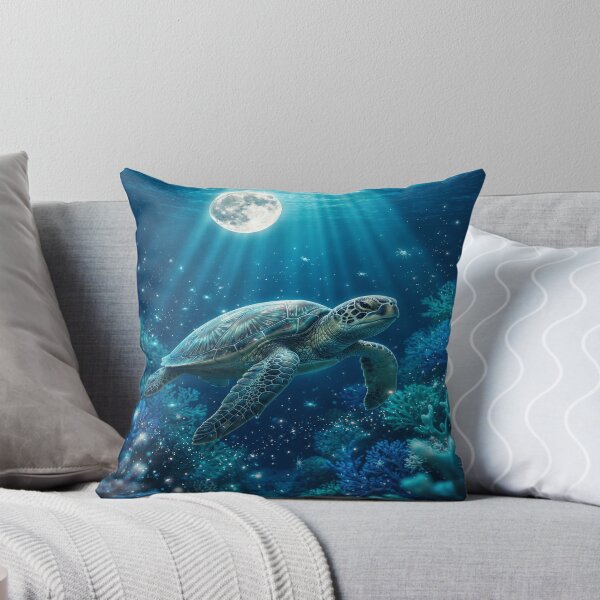 Item preview, Moonlit Sea Turtle designed and sold by Witty Moon.