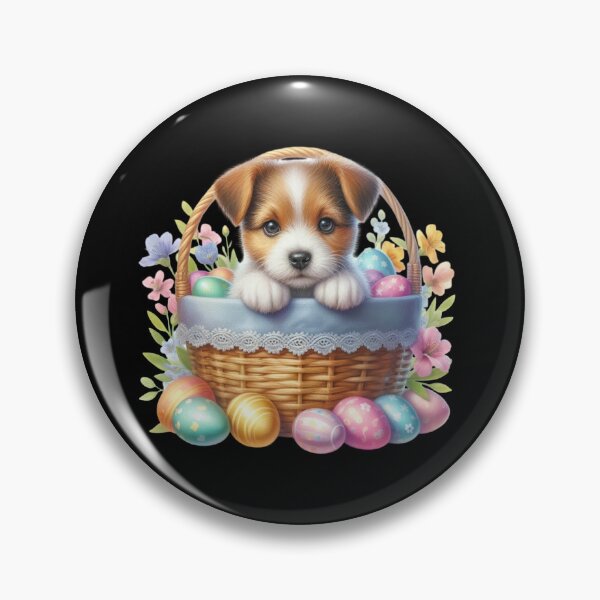 Item preview, Puppy in Easter Basket designed and sold by Codavid85.