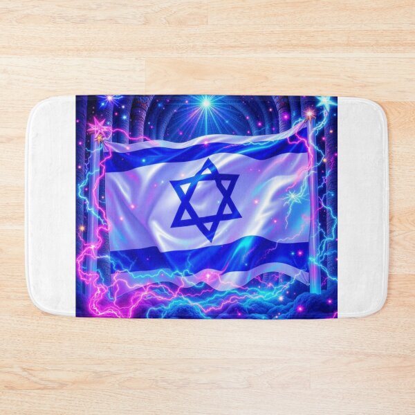 Item preview, Israeli Sparkly Flag designed and sold by Harmonious Art.