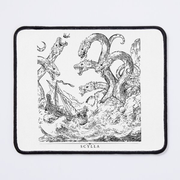 Item preview, Dark Scylla Sea Monster Greek Mythology Grunge Art designed and sold by Krasnovaovaova.