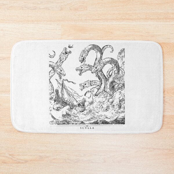 Item preview, Dark Scylla Sea Monster Greek Mythology Grunge Art designed and sold by Krasnovaovaova.