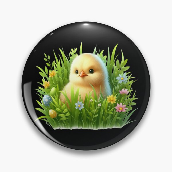 Item preview, Cute Chick Amidst Spring Flowers designed and sold by Codavid85.