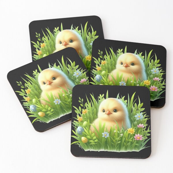 Item preview, Cute Chick Amidst Spring Flowers designed and sold by Codavid85.