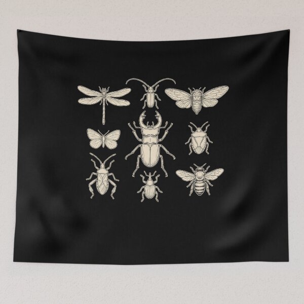 Item preview, Vintage Bug Entomology Insect Collection for Curious Nature Lovers designed and sold by FreshVibe Prints.