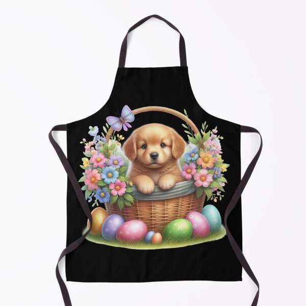 Item preview, Puppy in a Flower Basket designed and sold by Codavid85.