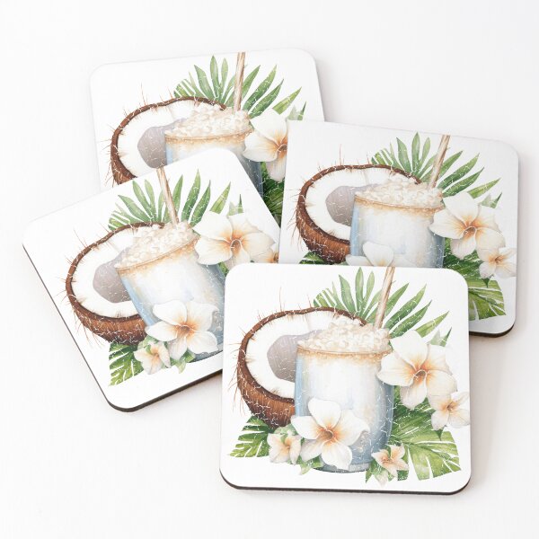 Item preview, Tropical Coconut Drink Island Paradise Vacation designed and sold by TimelessEngrave.