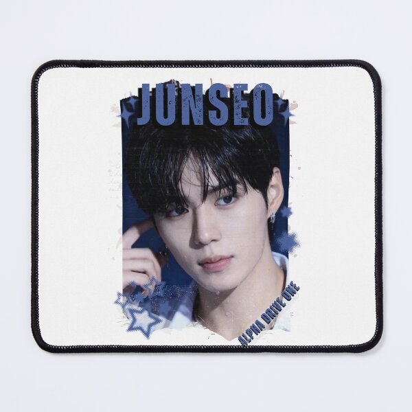 Item preview, ALPHA DRIVE ONEe (ALD1) Junseo Global KPOP Boy Group Black and White Collage Digital Art Portrait designed and sold by AJUNICE STUDIO.