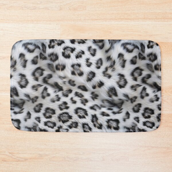 Item preview, Snow Leopard Fur Pattern - Realistic White & Grey Rosette Design designed and sold by Nine Lives Studio.