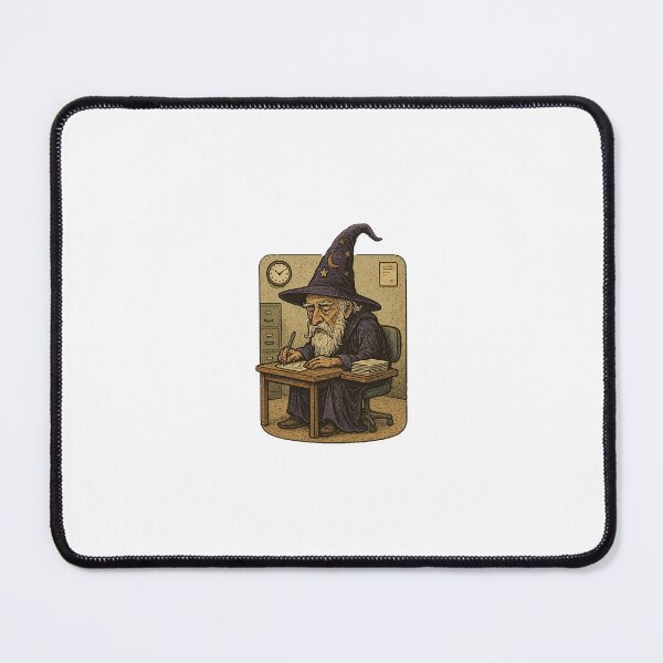Item preview, Office Wizard - Funny Fantasy Office Illustration designed and sold by Komkommertje.