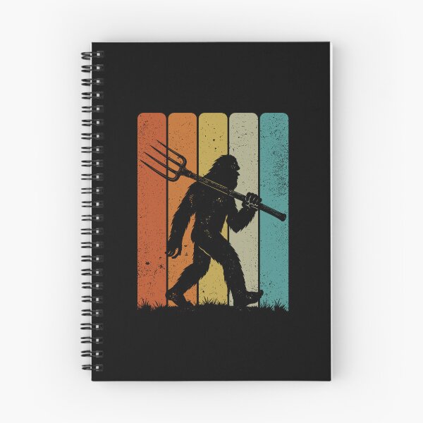 Item preview, Bigfoot Farmer - Retro Sasquatch Carrying a Pitchfork designed and sold by gunaone-design.