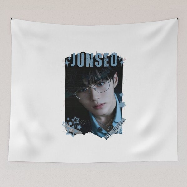 Item preview, ALPHA DRIVE ONEe (ALD1) Junseo Global KPOP Boy Group Black and White Collage Digital Art Portrait designed and sold by AJUNICE STUDIO.