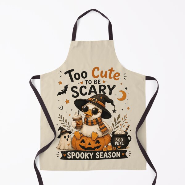 Item preview, Too Cute to Be Scary Halloween Duck Design - Cute Witch Duck Pumpkin Spooky Season Illustration designed and sold by WillCraftx.