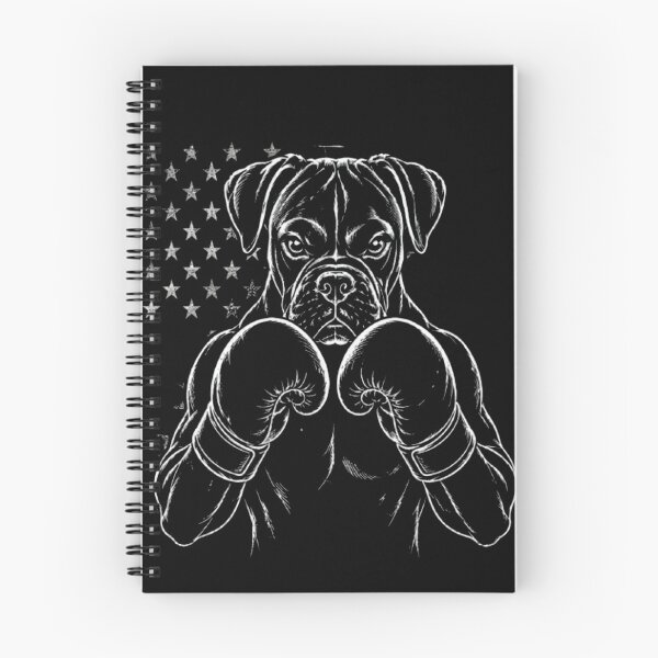 Item preview, Vintage Boxer Dog Boxing USA Line Art designed and sold by Petsthetic.