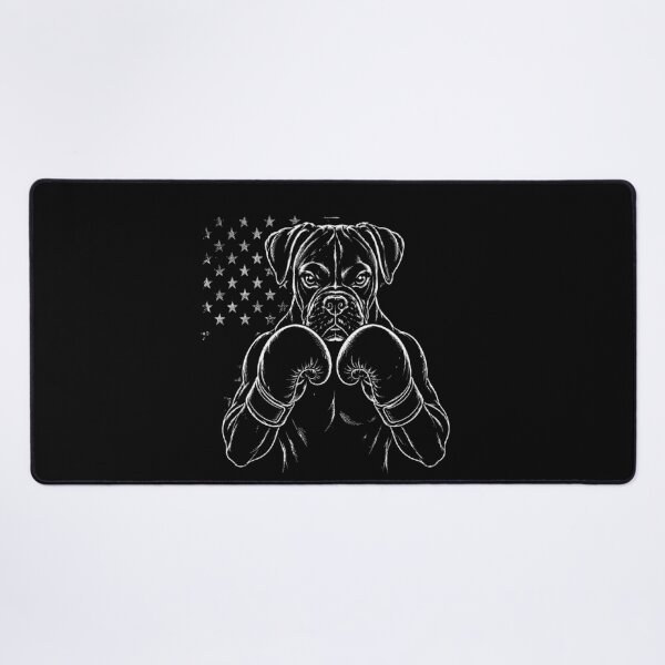 Item preview, Vintage Boxer Dog Boxing USA Line Art designed and sold by Petsthetic.