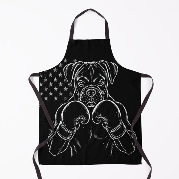 Item preview, Vintage Boxer Dog Boxing USA Line Art designed and sold by Petsthetic.
