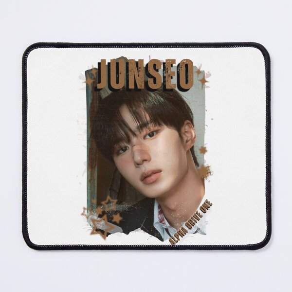 Item preview, ALPHA DRIVE ONEe (ALD1) Junseo Global KPOP Boy Group Black and White Collage Digital Art Portrait designed and sold by AJUNICE STUDIO.