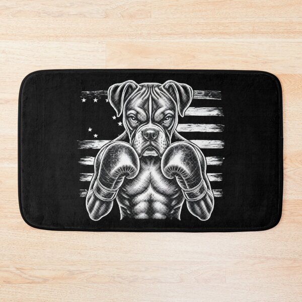 Item preview, Vintage Boxer Dog Boxing USA Line Art designed and sold by Petsthetic.