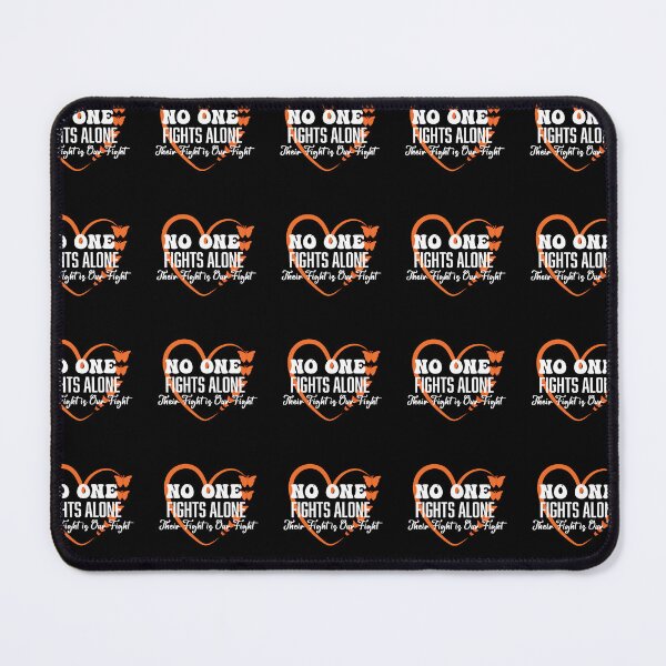 Item preview, No one fights alone, leukemia cancer awareness, orange ribbon designed and sold by BlueDiamond-19.