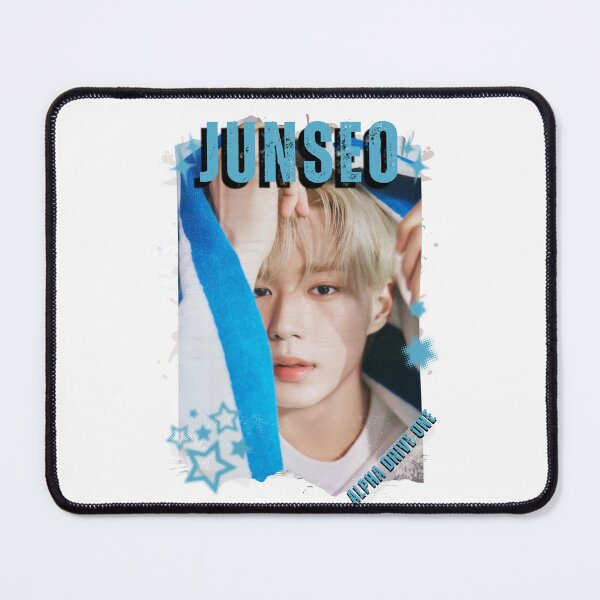 Item preview, ALPHA DRIVE ONEe (ALD1) Junseo Global KPOP Boy Group Black and White Collage Digital Art Portrait designed and sold by AJUNICE STUDIO.