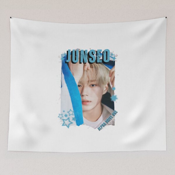 Item preview, ALPHA DRIVE ONEe (ALD1) Junseo Global KPOP Boy Group Black and White Collage Digital Art Portrait designed and sold by AJUNICE STUDIO.