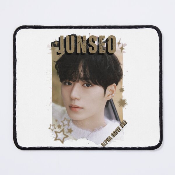 Item preview, ALPHA DRIVE ONEe (ALD1) Junseo Global KPOP Boy Group Black and White Collage Digital Art Portrait designed and sold by AJUNICE STUDIO.