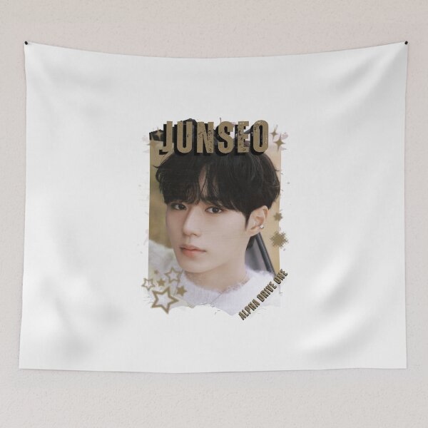 Item preview, ALPHA DRIVE ONEe (ALD1) Junseo Global KPOP Boy Group Black and White Collage Digital Art Portrait designed and sold by AJUNICE STUDIO.