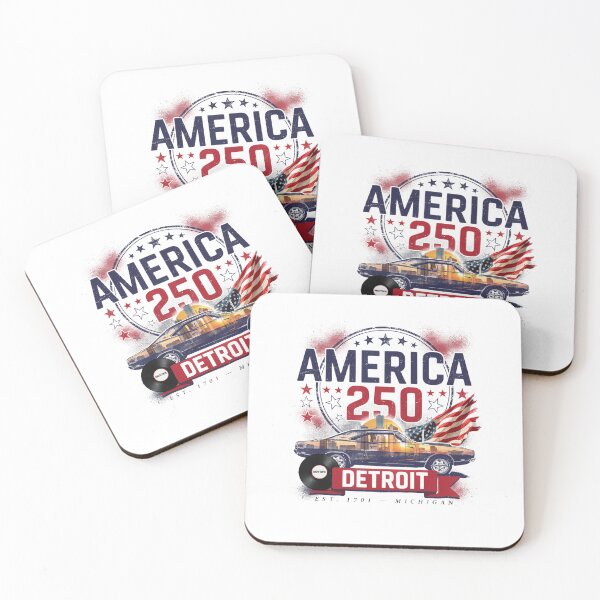 Item preview, America 250 Detroit Motown T-Shirt | Muscle Car Skyline Patriotic 1776-2026 Tee designed and sold by DarylWelsh2024.