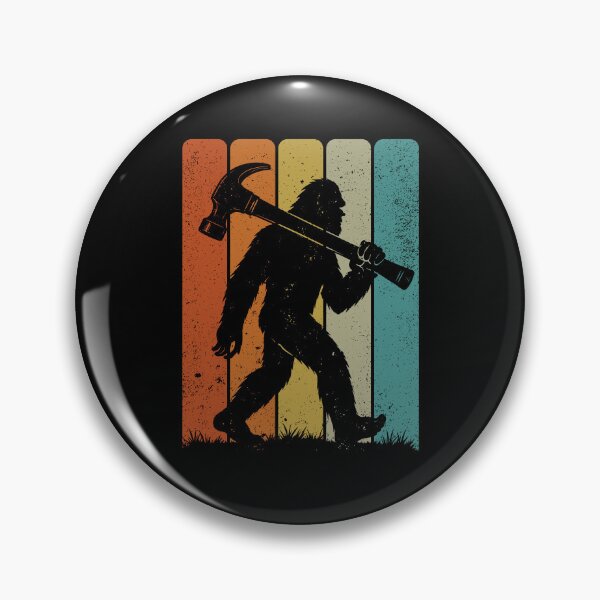 Item preview, Bigfoot Carpenter — Retro Sasquatch Woodworking designed and sold by gunaone-design.