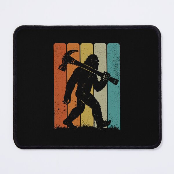 Item preview, Bigfoot Carpenter — Retro Sasquatch Woodworking designed and sold by gunaone-design.