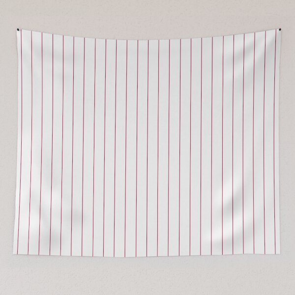 Item preview, Phillies Pinstripes Red Lines Home White/Baseball designed and sold by Rolographics1.