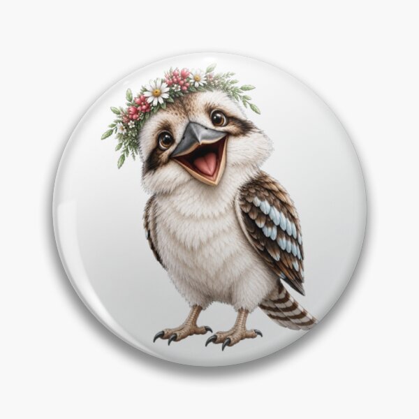 Item preview, Laughing Floral Kookaburra   designed and sold by BRETT'S ART STUDIO.