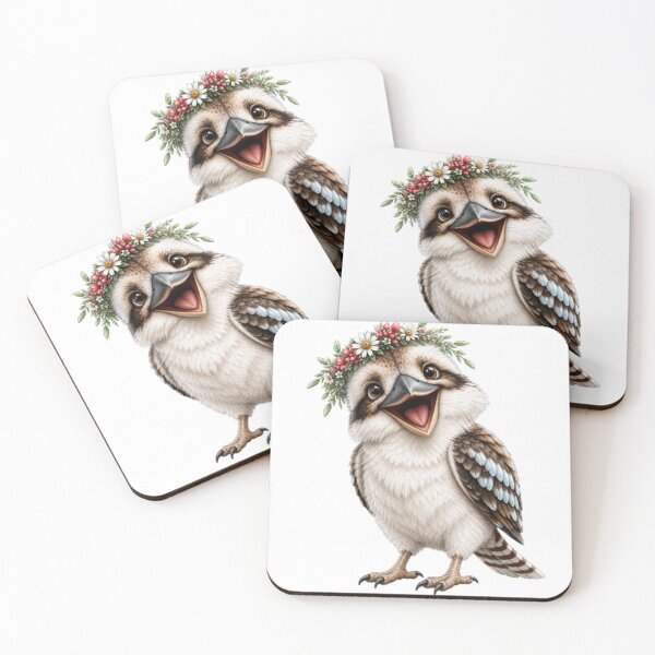 Item preview, Laughing Floral Kookaburra   designed and sold by BRETT'S ART STUDIO.