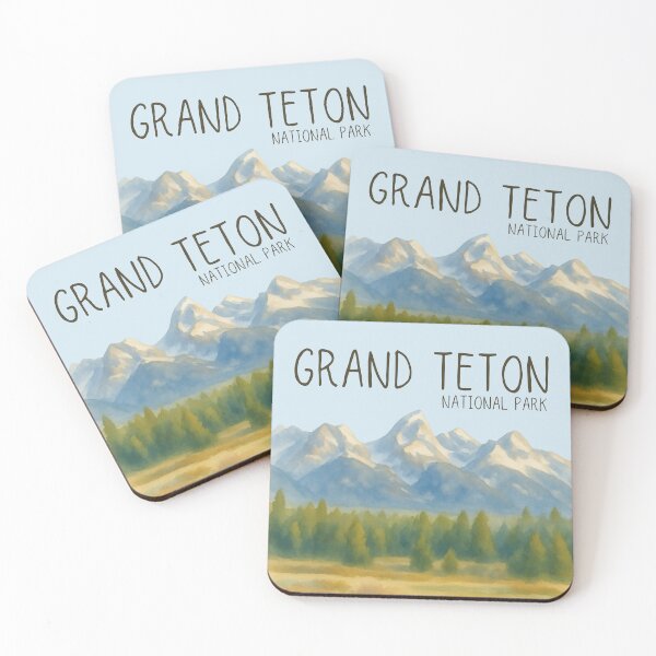 Item preview, Grand Teton National Park Watercolor designed and sold by WildernessWorks.