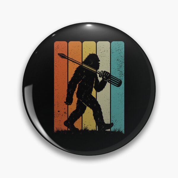 Item preview, Bigfoot Electrician - Retro Sasquatch carrying a Giant Screwdriver designed and sold by gunaone-design.