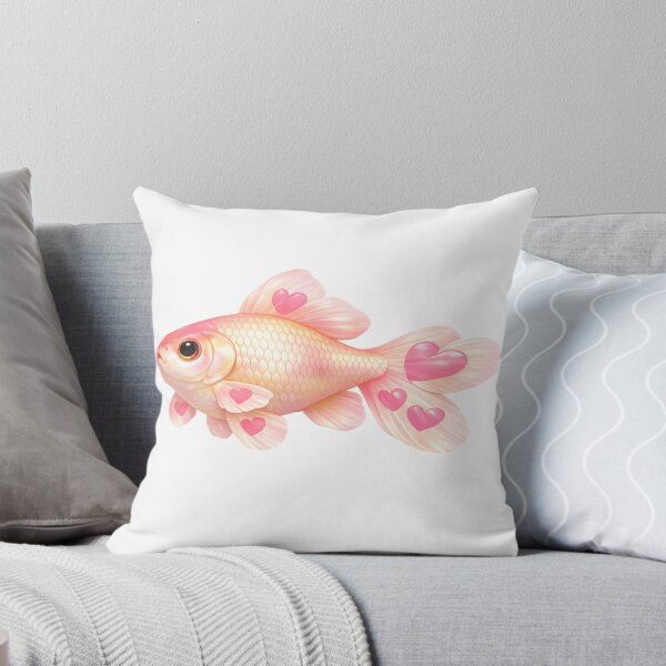 Artikelvorschau, Niedliche rosa Goldfische mit Herzen – Kawaii-Kunst entworfen und verkauft von Mita986.