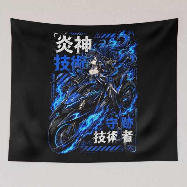 Item preview, Blue Mavuika Genshin Impact designed and sold by DrFumaStone.