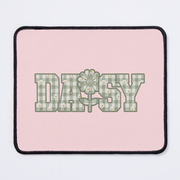 Item preview, Sage Green Gingham Daisy Patch - Floral Applique Style designed and sold by thelexiverse.