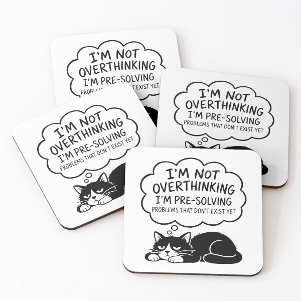 Item preview, Not Overthinking Im Pre-Solving Problems That Don't Exist - Anxiety Humor designed and sold by gunaone-design.