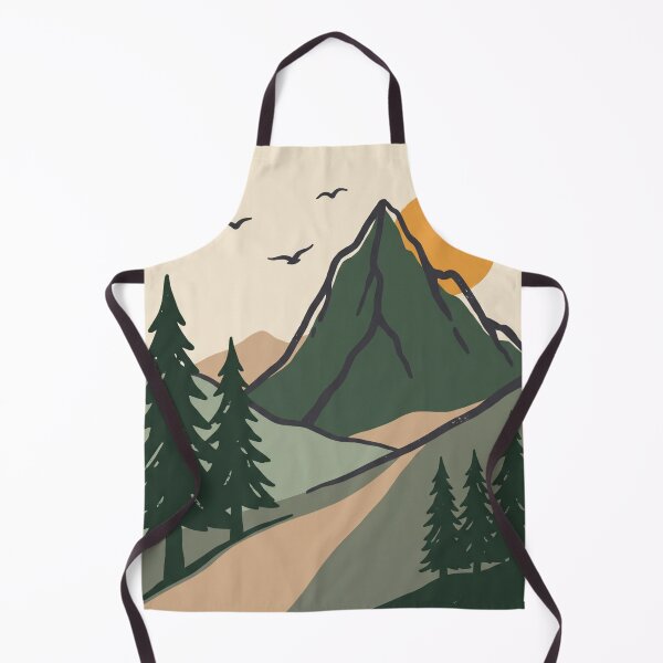 Item preview, Vintage Mountain Landscape for Calm Wilderness Escape Lovers designed and sold by FreshVibe Prints.