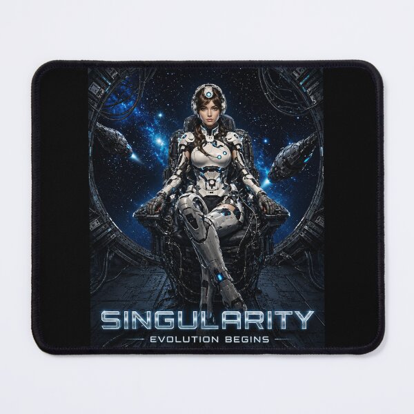 Item preview, Singularity Evolution Begins - Sci-Fi Cyborg Queen designed and sold by thirtyonestars.