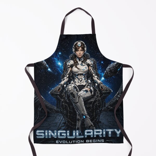 Item preview, Singularity Evolution Begins - Sci-Fi Cyborg Queen designed and sold by thirtyonestars.