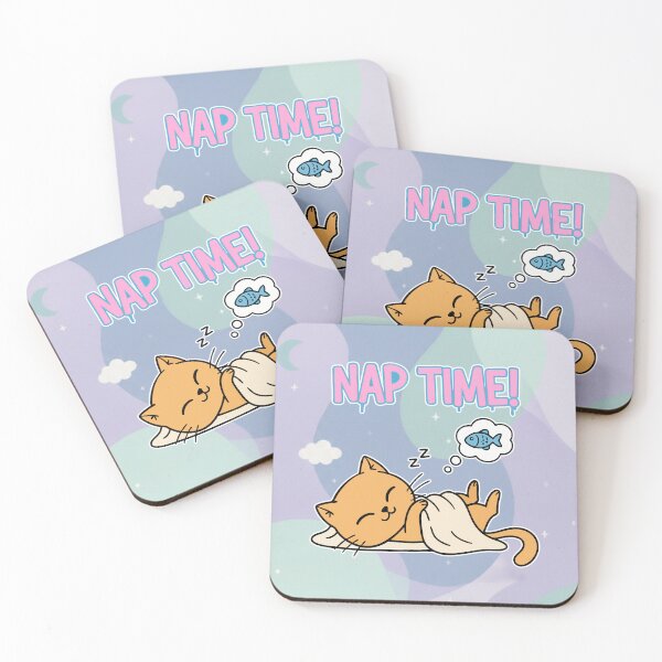 Item preview, Nap Time! Sleeping Orange Cat Kawaii Cartoon designed and sold by Taridesign.