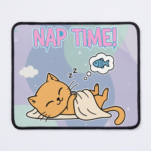 Item preview, Nap Time! Sleeping Orange Cat Kawaii Cartoon designed and sold by Taridesign.