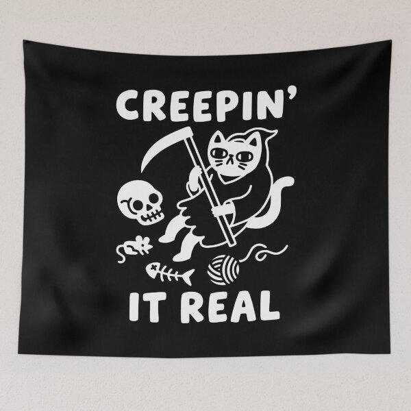 Item preview, Creepin it Real - Skeleton Cat designed and sold by gunaone-design.