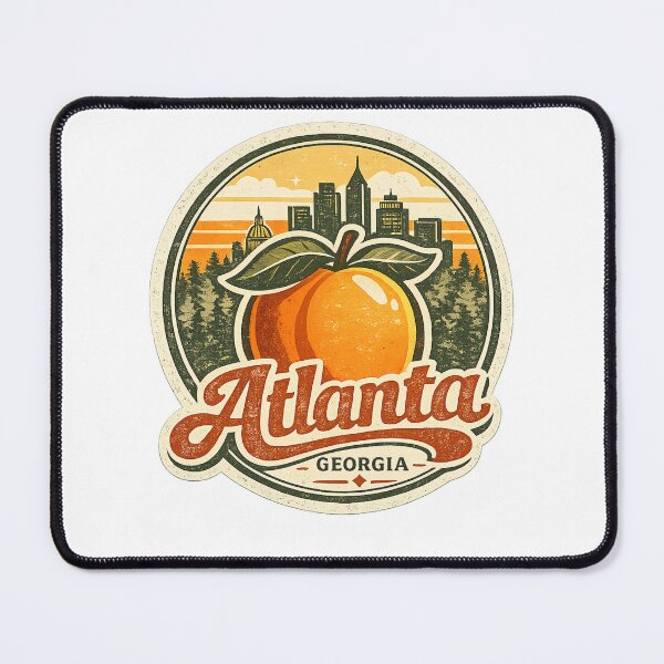 Item preview, Atlanta Peach Skyline designed and sold by CampAndCoast.
